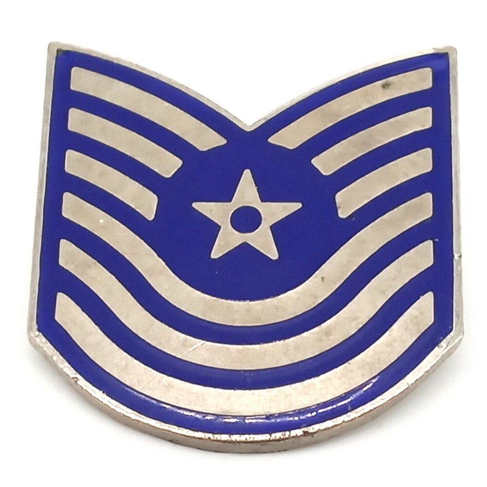 U.S. Air Force Master Sergeant E-7 Rank Insignia Pin NS Meyer NYC Vintage